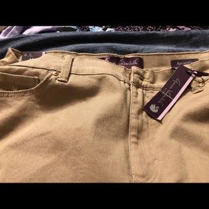 (0) Gloria Vanderbilt Tan Jeans Size 26 Short